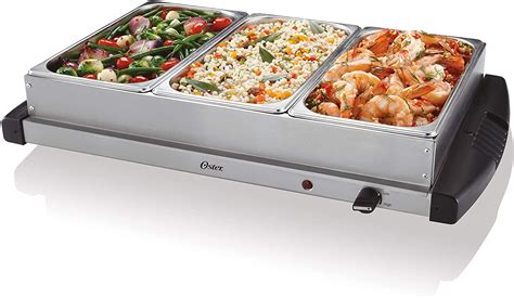 buffet tray warmers|Oster Buffet Server Warming Tray .
